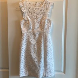 Lilly Pulitzer maya shift dress white floral lace